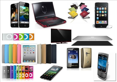 Different technologies -computers, phones, tablets